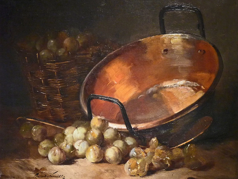 1852-Alfred-Arthur Brunel de Neuville - Calderone e prugne - Museo Charles de Bruyères, Remiremont